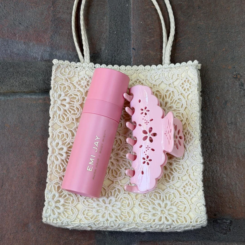 EMI JAY Big Effing Clip in Rose Fleur Eyelet - Великий крабик для волосся "Rose Fleur Eyelet" - фото №2